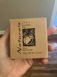 Vintage Avon Naturals Fuzzy Peach Body Soap Bar - NEW IN BOX!! - Picture 1 of 5