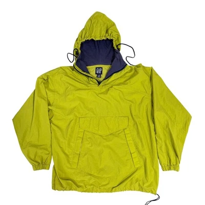 VTG GAP Lime Green Anorak Windbreaker Size Small - Image 1 of 4