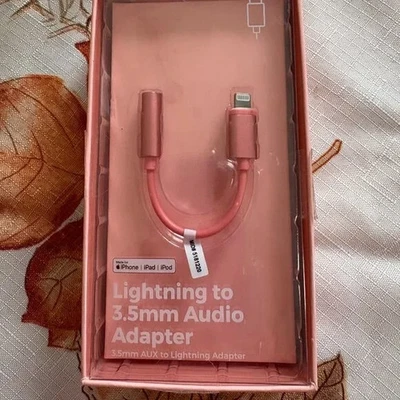 PINK Lightning to 3.5 mm Audio Adapter - Image 1 of 2