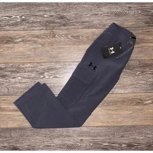 Neu mit Etikett Jungen Jugend XS Under Armour Icon gewebte Cargohose - grau - Bild 1 von 8