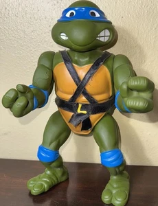 TMNT 1989 Giant Leonardo 13" Large Figure Vintage Teenage Mutant Ninja Turtles - Picture 1 of 7