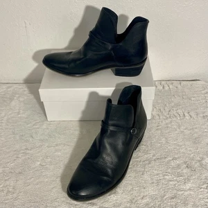 Sam Edelman Palmer Black Leather Ankle Booties Women’s Size 8 - Picture 1 of 11