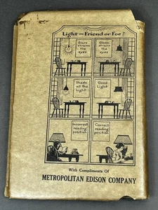 1920s Metropolitan Edison Company Electric Light PSA Guide Imperial Book Cover - Picture 1 of 12