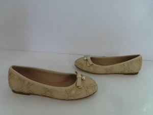 Pisos de ballet christian dior Natural Cannage Rafia talla 37,5/US 7,5 NUEVOS SIN CAJA - Imagen 1 de 9