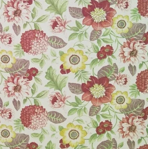 Tela de coser para cortinas de granada floral Mill Creek Raymond Waites MENDOZA - Imagen 1 de 6