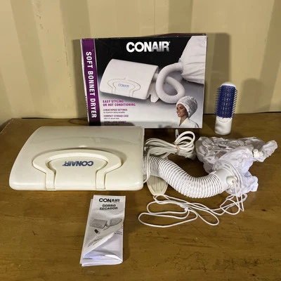 Secador de pelo con capó suave portátil con capucha Conair tapa de peinado capucha ventilación cepillo volumen Foto 1 de 4