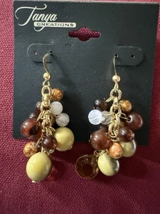 Tanya Creations Dangle Earrings Multicolored - Picture 1 of 3