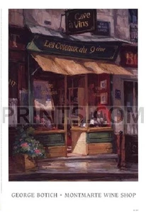 George Botich Montmarte Wine Shop NO LONGER IN PRINT - LAST ONE!! - Picture 1 of 1