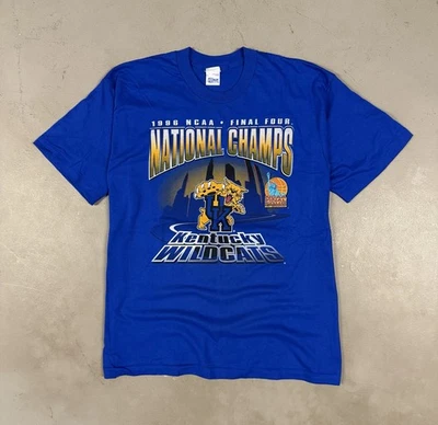 Vintage 1996 Kentucky Wildcats Championship Sportswear College Retro Tee T-Shirt - Image 1 of 4