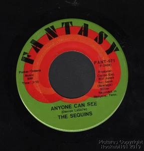 Hear 1971 Sequins Sweet Soul 45 - Anyone Can See b/w I Get What I Want - Picture 1 of 1