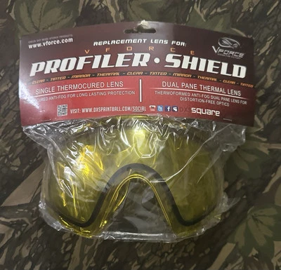 Lente térmica antiniebla V-Force Profiler Shield doble panel amarillo Foto 1 de 3