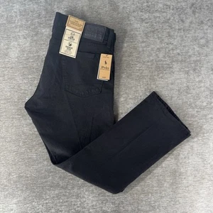 Polo Ralph Lauren The Varick Slim Straight Jeans Men’s Size 36x30 Black NWT - Picture 1 of 14