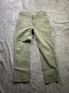 Carhartt Hose Herren 32x32 Grün Relaxed Fit Work Utility Canvas Carpenter - Bild 1 von 7