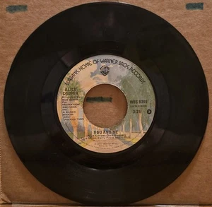 Alice Cooper You And Me/It's Hot Tonight 1977 Warner Bros 45 - Picture 1 of 2