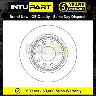 Fits Mazda 6 2002-2013 MX-5 2005-2014 IntuPart Rear 1x Brake Disc GF3Y26251A — 第 1/4 张图片