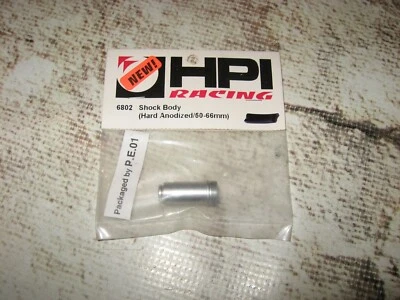 RC HPI 12 x 50 / 66 mm Shock Body Aluminum Hard Silver (1) 6802 - Image 1 of 2