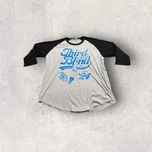 Third Eye Blind Shirt grau mit schwarzen 3/4 Ärmeln.   XL - Bild 1 von 2