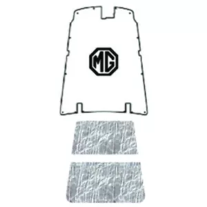Hood Insulation Pad Heat Shield for 1962-1980 MG B-C-GT AcoustiHood, MG-01 Logo - Foto 1 di 11