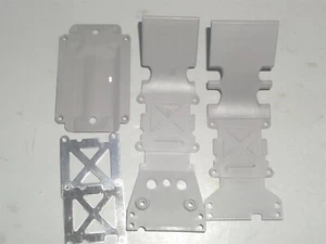 TRAXXAS T-MAXX 3.3 SKID PLATES GRAY W BRACE E - Picture 1 of 2