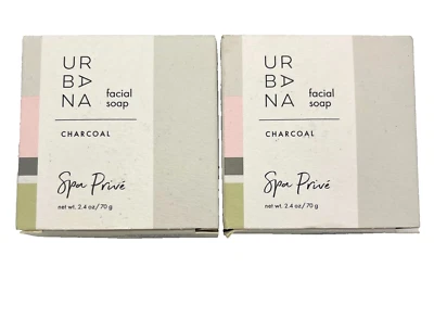 Urbana Spa Charcoal Soap Prive Facial Bar 2.4 oz by  Pré de Provence 2 PACK! - Image 1 of 4