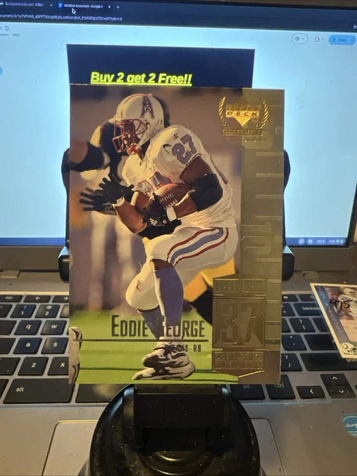 1999 Upper Deck Legends EDDIE GEORGE Houston Oilers Card  - Image 1 of 1