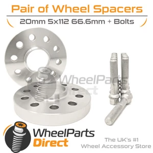 Spacers & Bolts 20mm for Merc CL-Class CL65 AMG C215 01-06 On Original Wheels - Picture 1 of 1