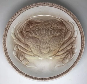 Rare Lot De 6 Assiettes Crabe 🦀 De L'atelier D'art Du REVERNAY Fermé En 1970 - Foto 1 di 11