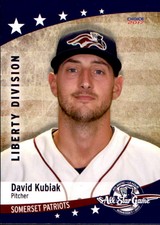 2017 Atlantic League All-Stars Choice #2 David Kubiak Riverhead New York NY Card