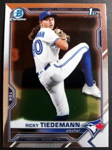 RICKY TIEDEMANN -  2021 Bowman Chrome, Toronto Blue Jays Prospect - Imagen 1 de 2