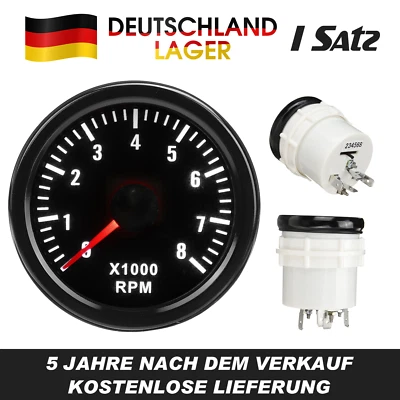 Drehzahlmesser Zusatzinstrument  Universal Anzeige Zusatz Instrument 52mm U/min - Bild 1 von 4