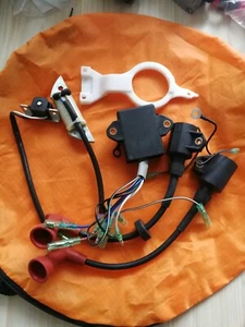 Fit yamaha outboard motor 15hp 9.9hp 2T 63V CDI UNIT ASSY IGNITION COIL PULSER - Picture 1 of 10