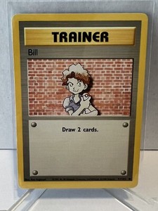 BILL - Base Set - 91/102 - Common Trainer - Pokemon Card - Unlimited  