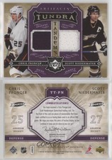 2007-08 Artifacts Tundra Tandems Metallic Purple Chris Pronger Scott Niedermayer