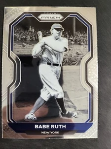 2021 Prizm Babe Ruth card #182 Yankees - Picture 1 of 2