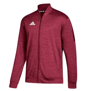 Chaqueta Bomber ADIDAS Hombre Colegial BORGOÑA/BLANCA Melange Team Issue M - Imagen 1 de 3