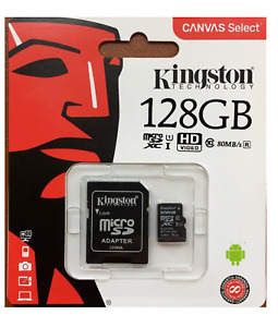Kingston 128GB Micro SD Card SDHC SDXC Memory Card TF Class 10 SD Adapter UK