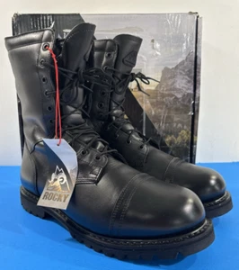 13 W NIB ROCKY 10" WATERPROOF 200G INSULATED SIDE ZIPPER JUMP BOOTS 2095 BLACK - Picture 1 of 9
