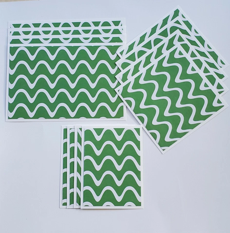 Premade Scrapbook Mat Set [12 pc] Abstract #8 Foto 1 de 1