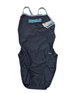 SPORTI Women's Navy NPAC Thin Strap One Piece Swimsuit Size 34 NWT - Picture 1 of 4