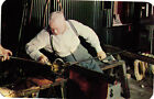 Vintage Unposted Postcard Making Of Stueben Glass Corning Glass Center New York