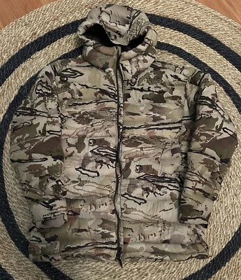 Under Armour Barren Camo Ridge Reaper Apline Down Hunting Jacket-L - Image 1 of 4