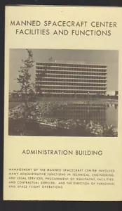 Manned Spacecraft Center Facilities & Functions NASA Brochure 1960s - Picture 1 of 2