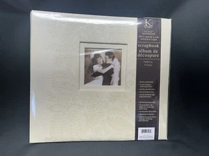 New K&Company Embossed Paisley Wedding 12x12 Scrapbook Album - Picture 1 of 4