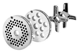 Lochscheibensatz für Fleischwolf Größen 5 / 3mm+8mm u. ein Kreuzmesser Eversharp - Bild 1 von 6