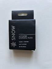 SNOW Natural Activated Charcoal Whitening Dental Floss - Mint Flavor - NEW