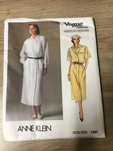 Vintage 1985 Vogue Paris Original ANNE KLEIN Patterns 1531, Size 8-NEW! - Picture 1 of 2