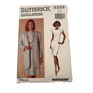 Butterick 5352 Pattern Jessica Howard Size 6-8-10 Dress Jacket UNCUT - Picture 1 of 6