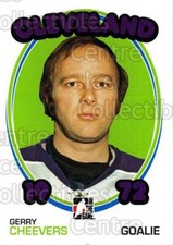 2009-10 ITG 1972 The Year In Hockey Blank Backs #117 Gerry Cheevers
