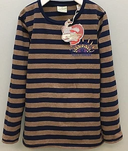 SCOTCH SHRUNK BY SCOTCH & SODA NWT Boys Sizes 6 & 8 L/S Blue Striped T-Shirt - Picture 1 of 6