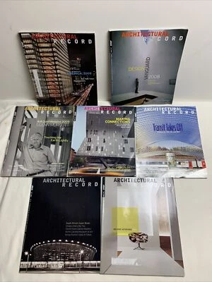 Architectural Record Magazine 7 Back Issues 2008-2010 Modern Design Trends Ideas - Image 1 of 4
